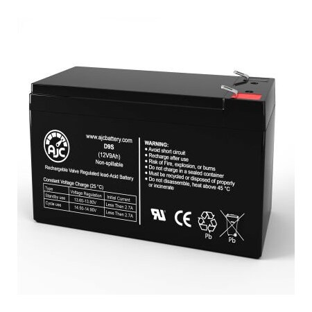 Battery Clerk AJC APC RBC142 UPS Replacement Battery 9Ah, 12V, F2 AJC-D9S-F2-X-2-185191